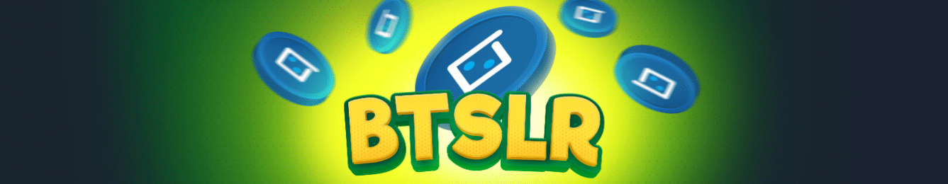 A promo banner for the Bitsler coin - BTSLR