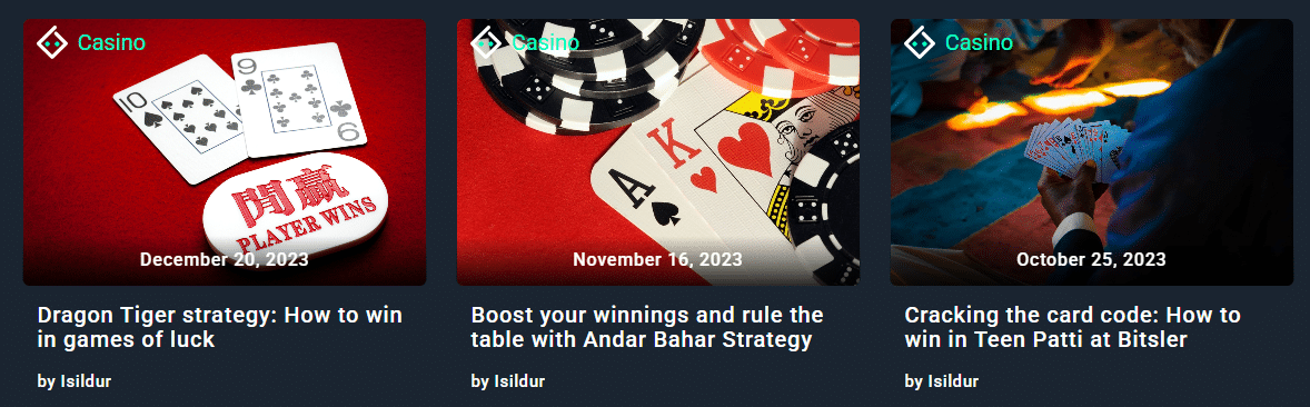 A sample of the Bitsler blog focusing on game guides