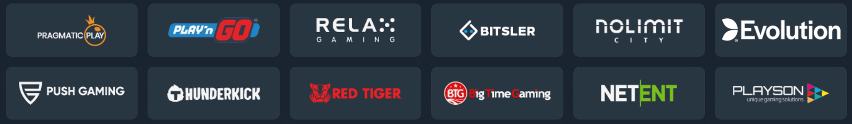 Some of the providers working with this site - Bitsler