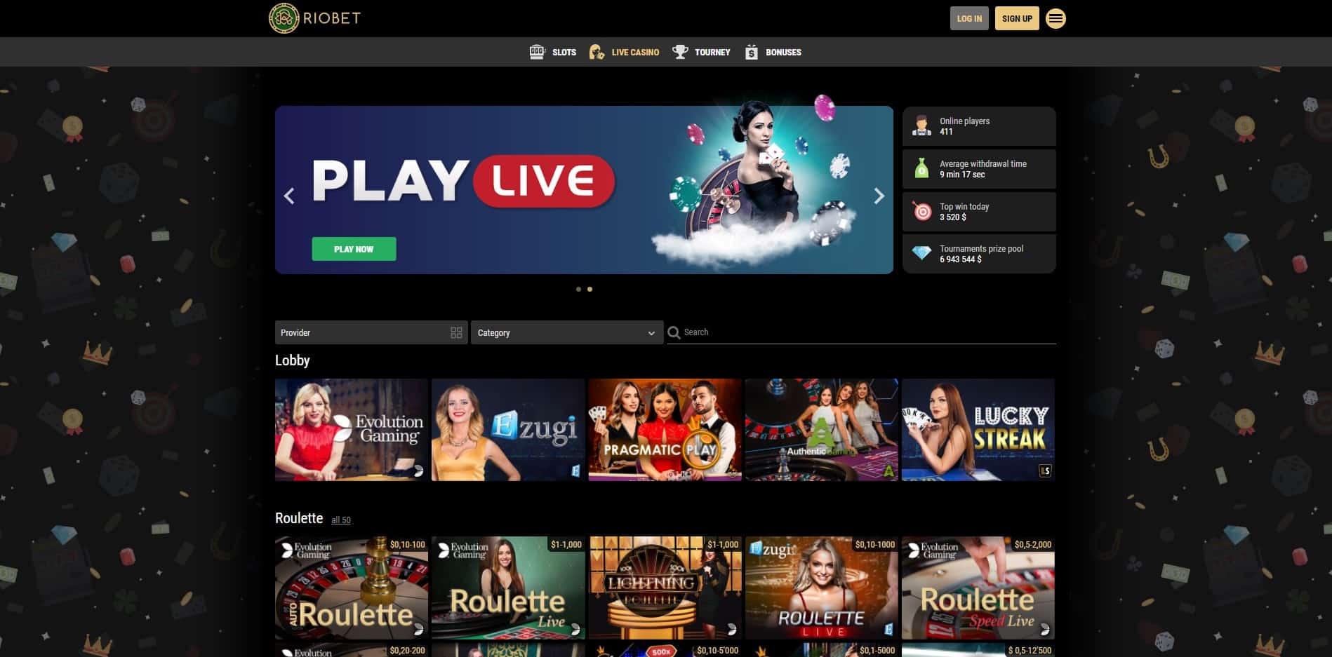 Казино Риобет должностной сайт Riobet casino, Играй диалоговый