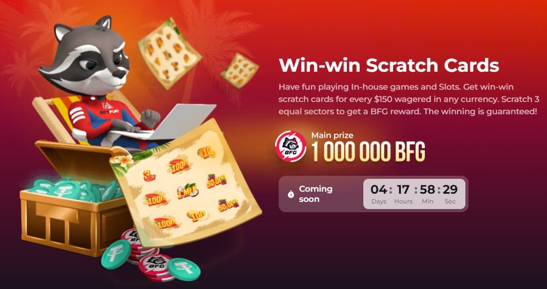 BetFury Win-Win Scratch Cards