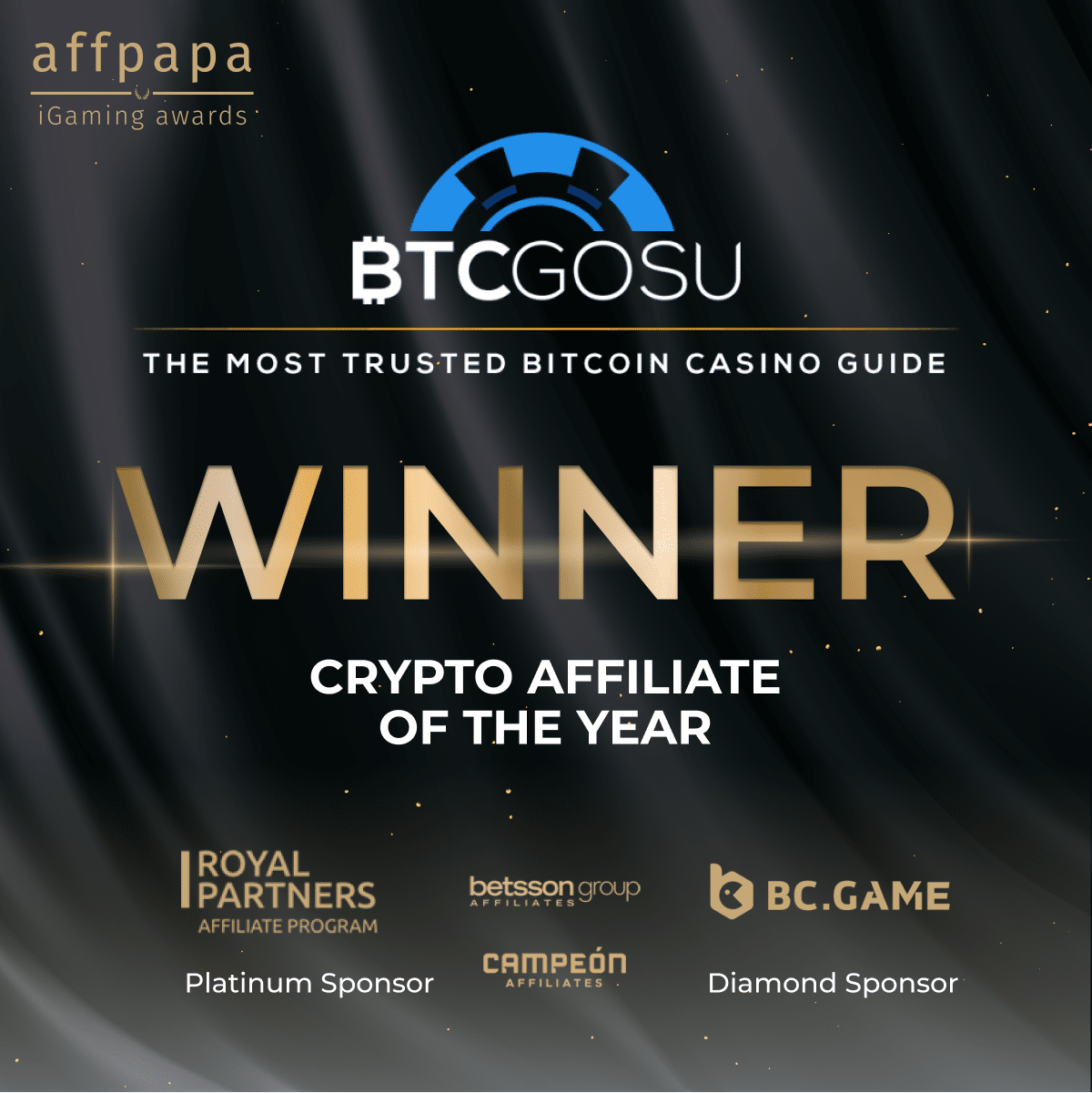 BTCGOSU Crypto Affiliate of the Year