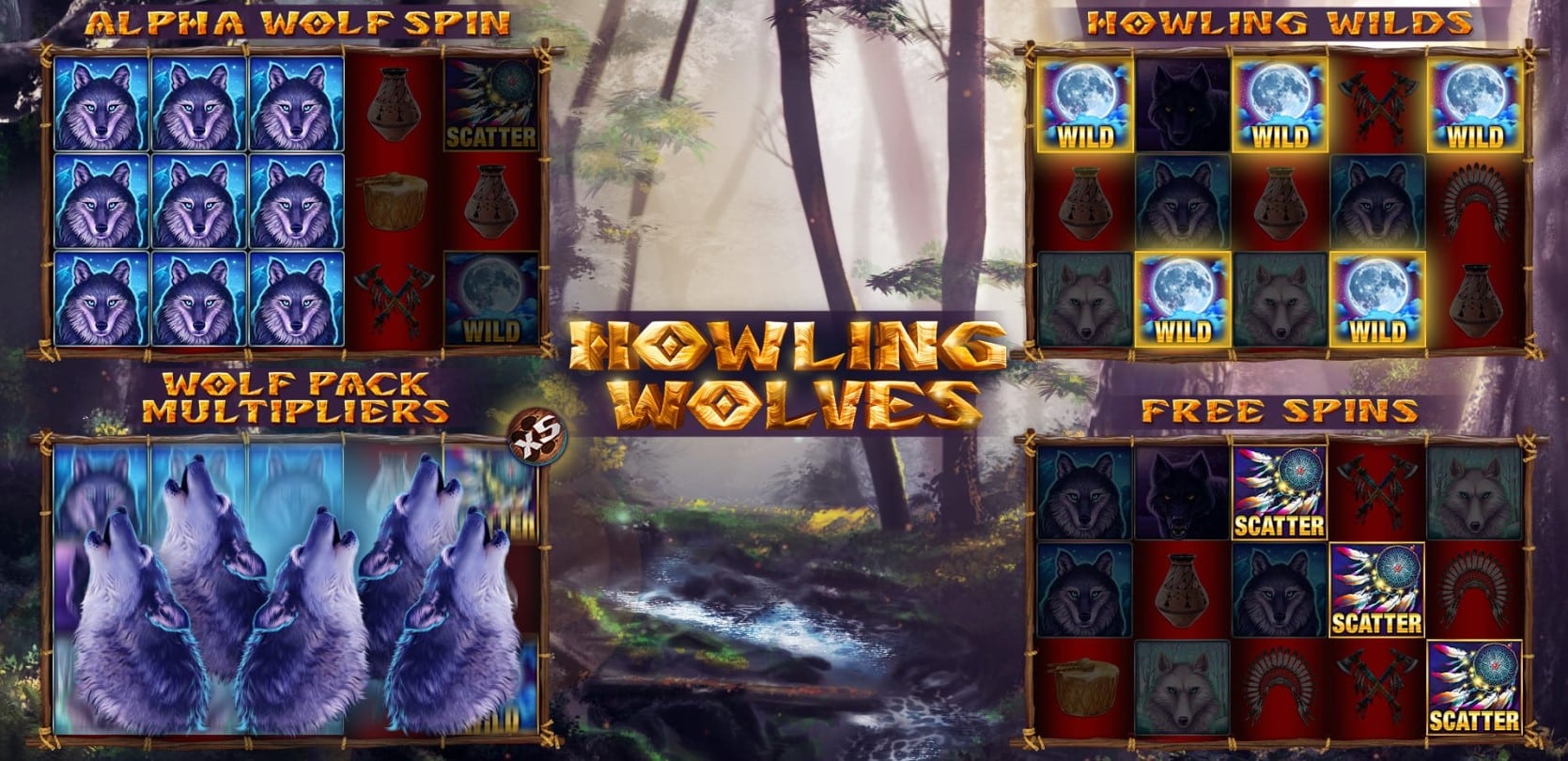 Howling Wolves Slot Features
