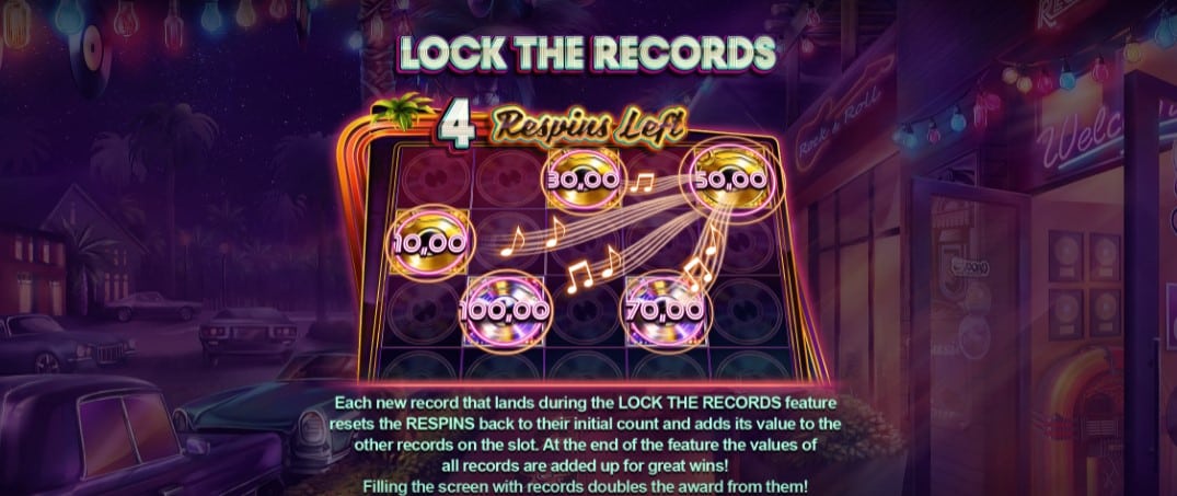 Rock’N’Lock Slot Features