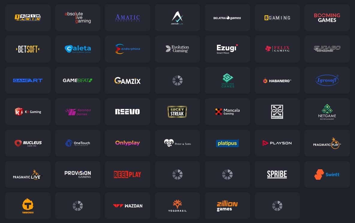 Coinslotty Game Providers