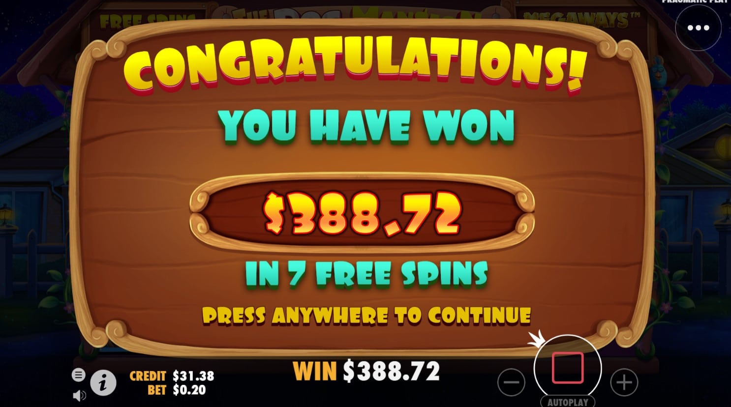 The Dog Mansion Slot Win