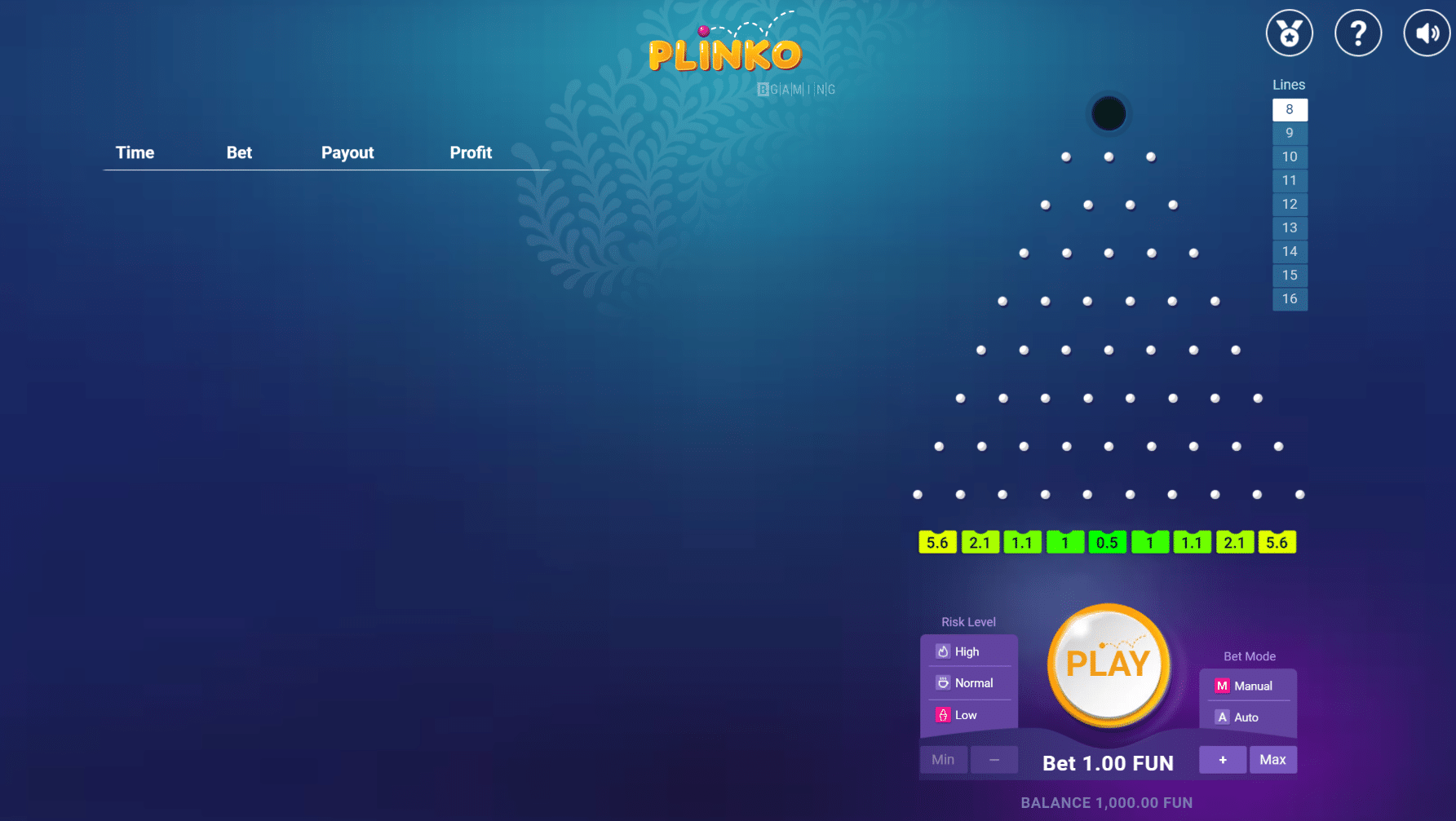 Bgaming Plinko