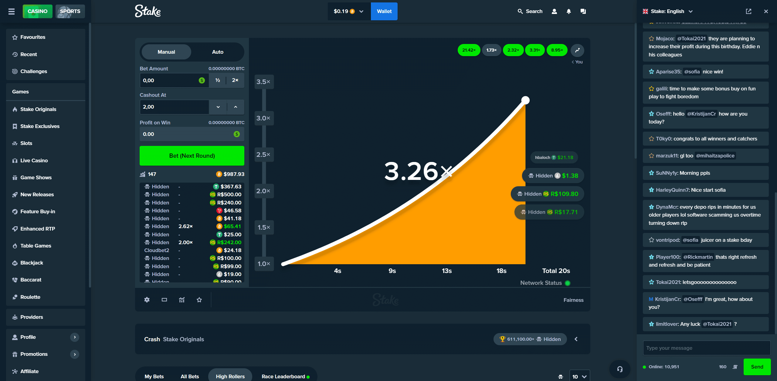 Stake Crash
