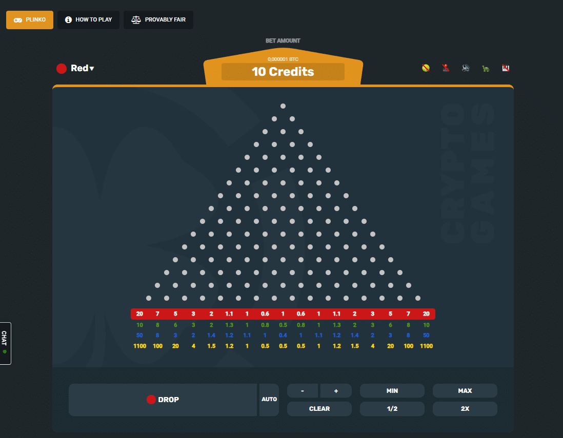 Crypto.Games Plinko