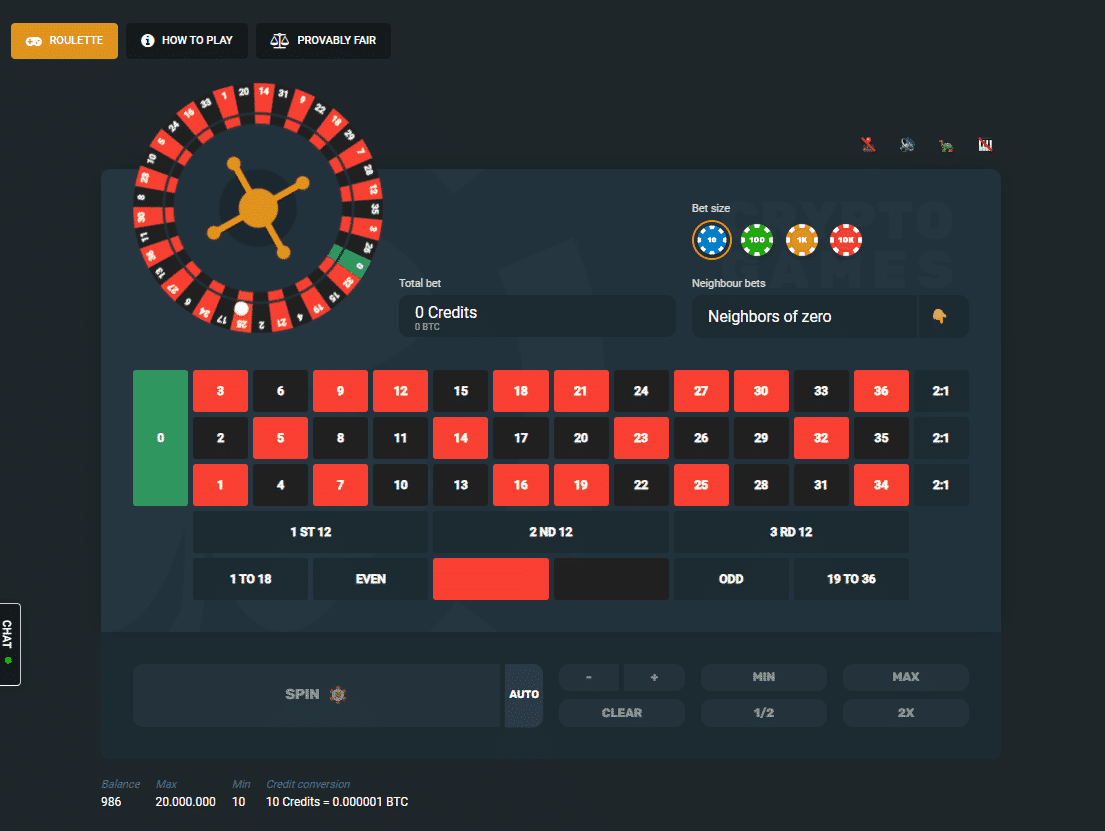 Crypto.Games Roulette
