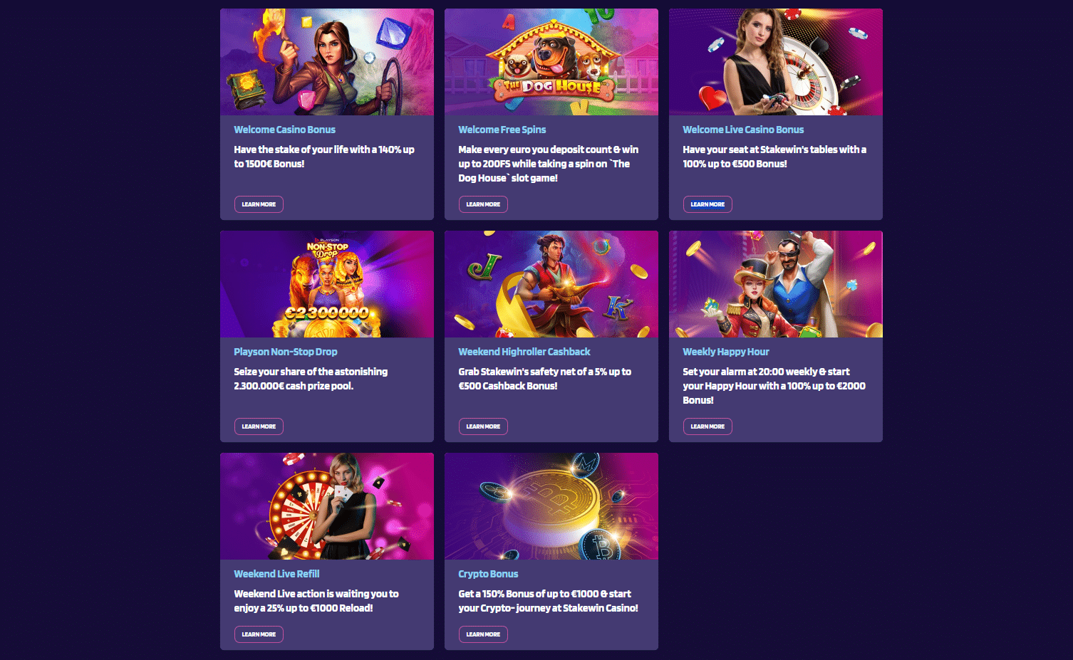 Stakewin Casino Promotions