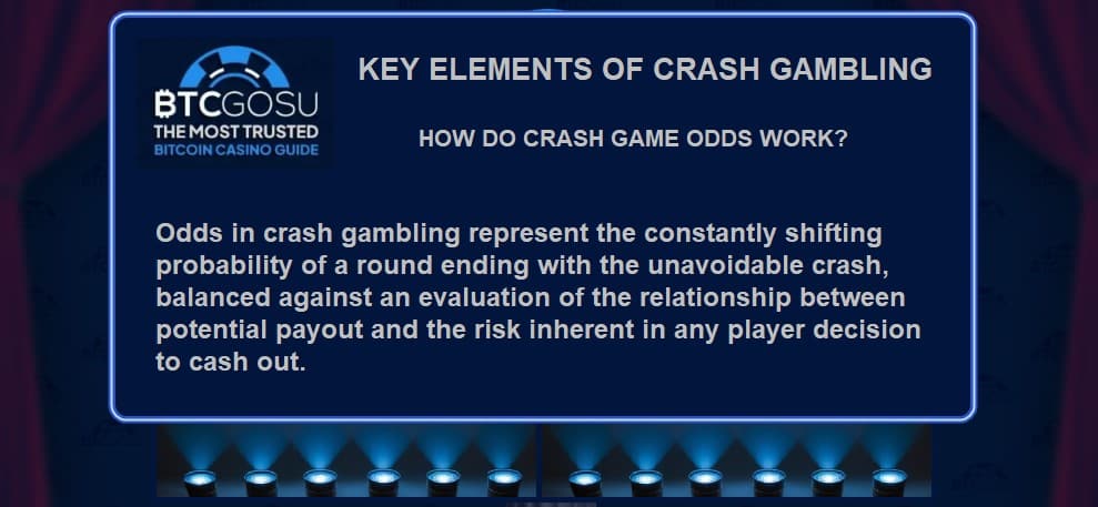 Key elements: Crash betting odds