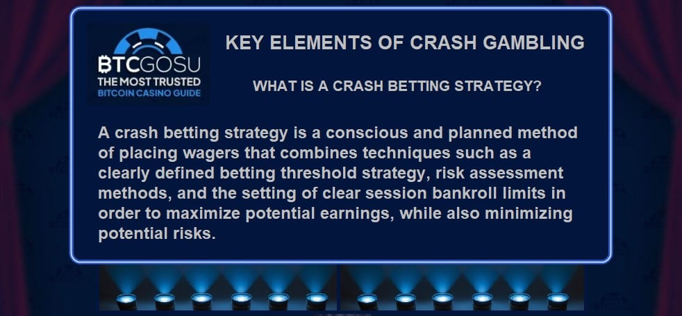 Key elements: What is a crash betting strategy?