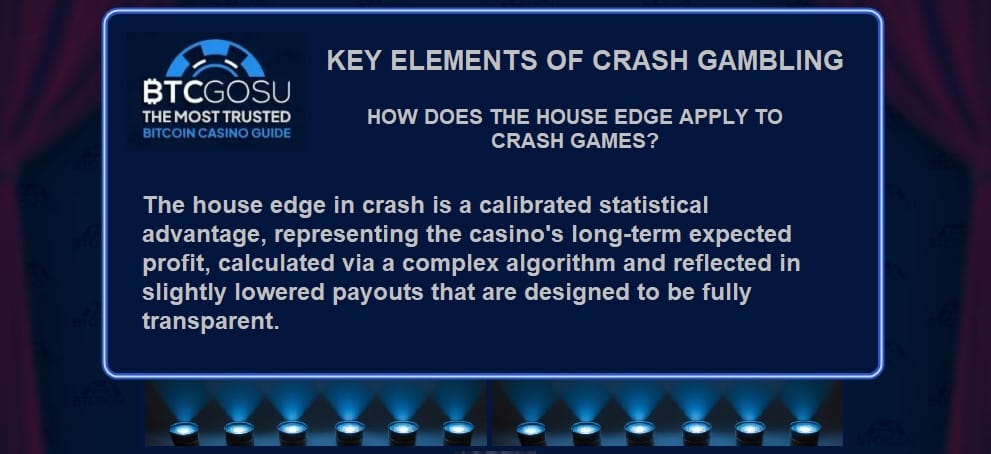 Key elements: How does the house edge work in crash gambling games?