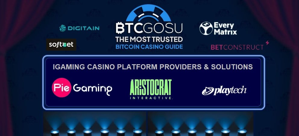 Proveedores de soluciones y plataformas de iGaming para el sector de los criptocasinos