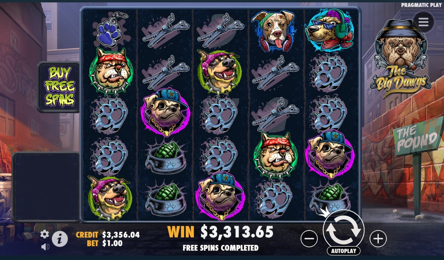 The Big Dawgs Slot Win