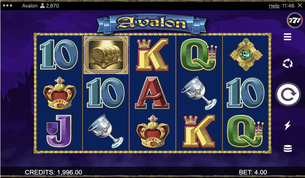 Avalon slot game - king themed slots