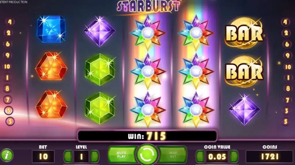 Starburst Jewel-Themed slots
