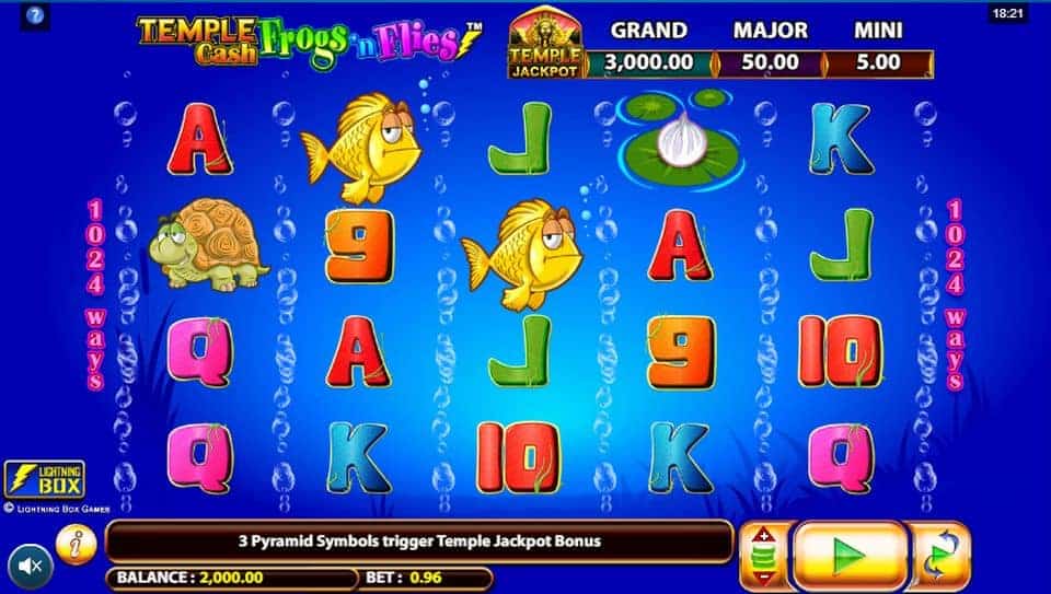 Temple Cash: Frogs and Flies Slot