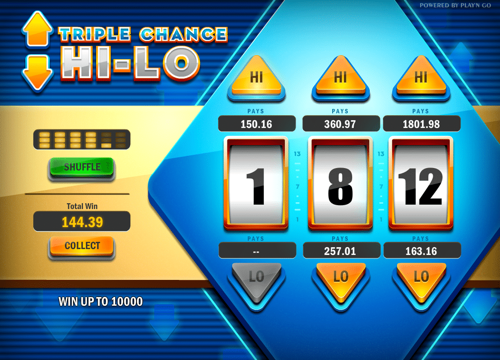 5 numbers Hi Lo Slot