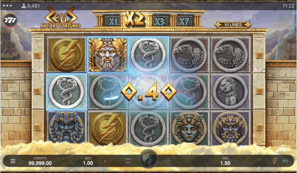 Ancient Fortunes: Zeus – Microgaming
