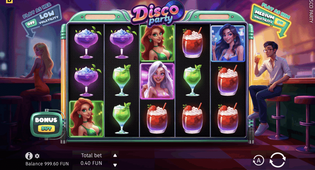 Disco Party - BGaming. Nachtclub Spielautomaten