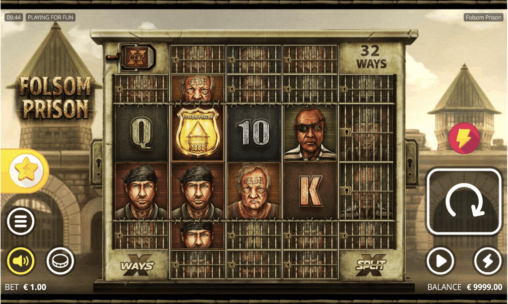 Folsom Prison - Nolimit City. Spielautomaten mit Gefängnischarakter