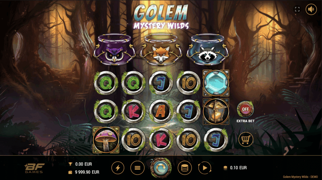 Golem Mystery Wilds - BF Games. Spielautomaten mit Mystery-Themen