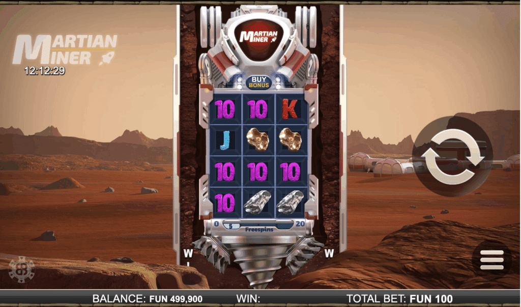Martian Miner Infinity Reels