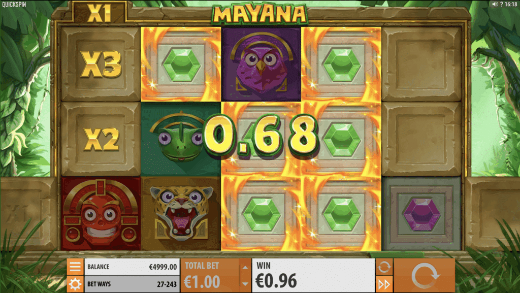 Mayana - Quickspin. Spielautomaten mit Maya-Thema