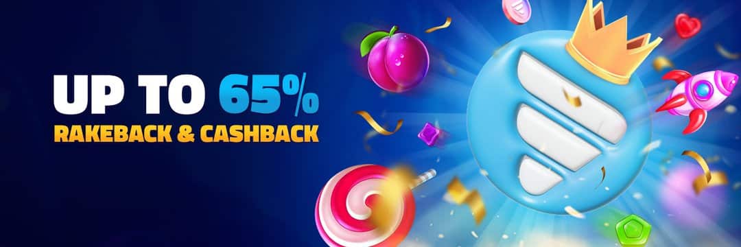 Un banner promocional anunciando el rakeback ofrecido a través del sistema VIP de CasinoBet
