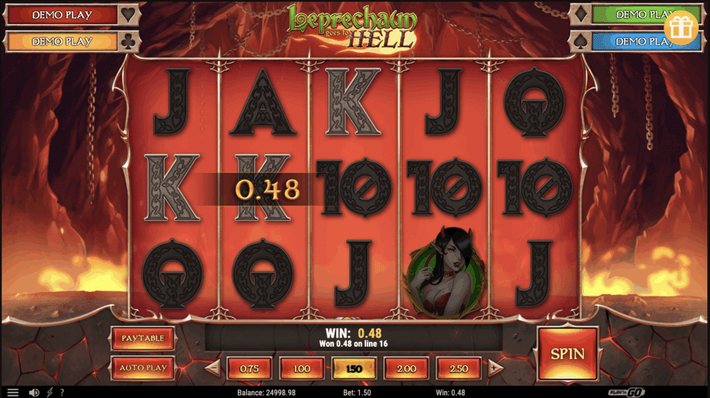Leprechaun goes to Hell Slot. Fire themed slots