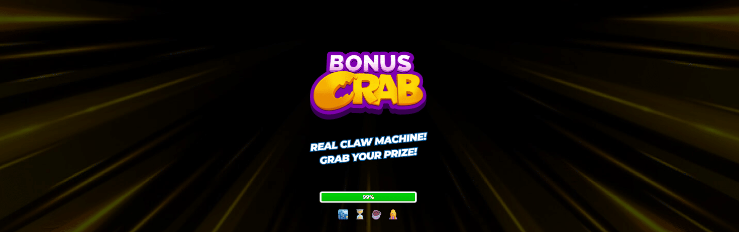 La pantalla de carga del juego Bonus Crab de LunuBet