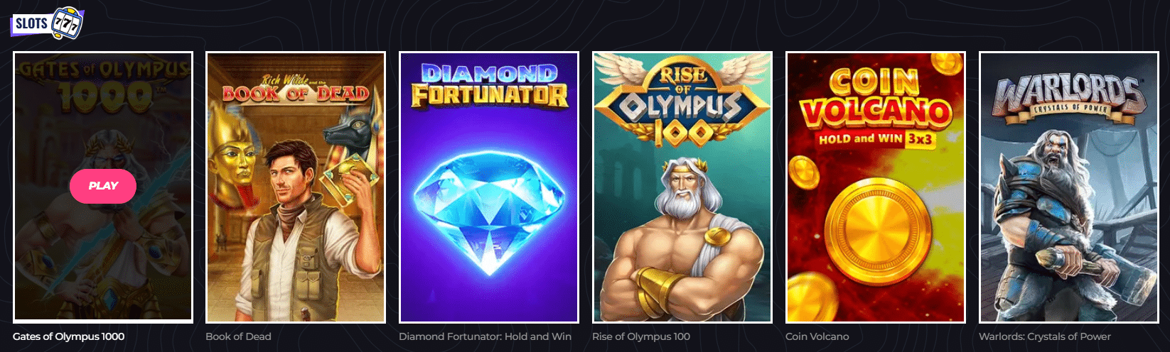 Una muestra de las agemas de las tragaperras de LunuBet