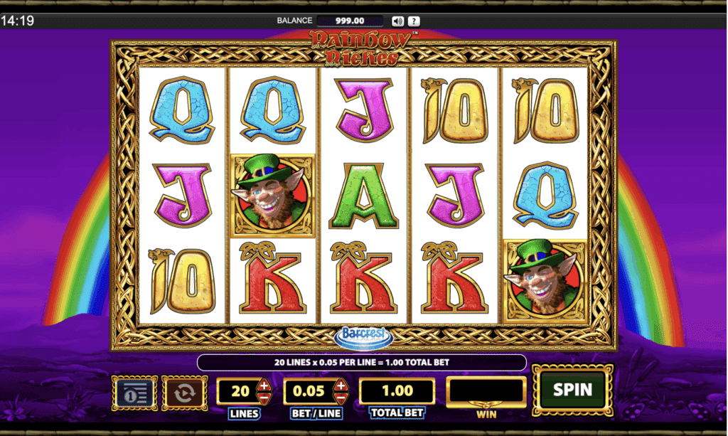 Rainbow Riches Cash Cluster Slot - Licht & Wunder