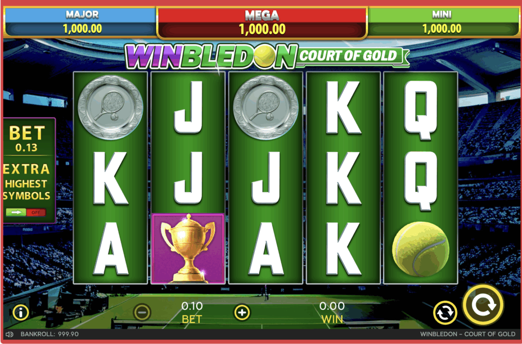 Winbledon - Court of Gold Demo & Slot Winbledon - Court of Gold slot by Section 8 Studio