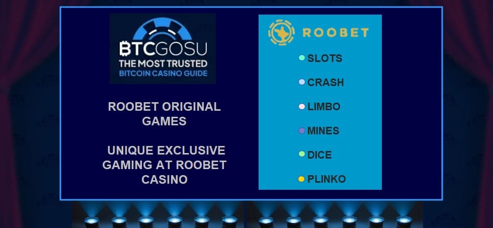 Roobet Original casino games