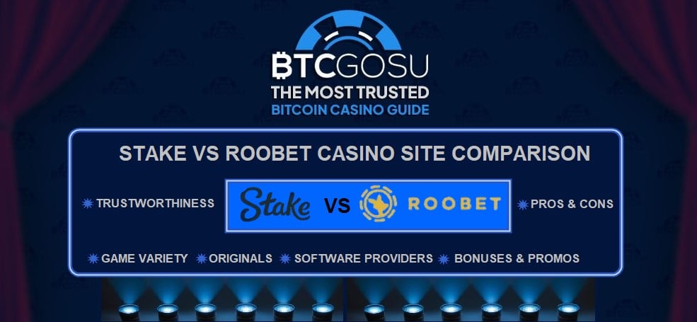 Stake Casino vs Roobet Casino comparison