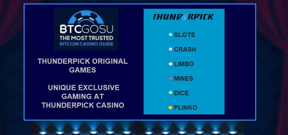 Thunderpick casino Original games