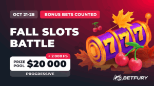BetFury Fall Slots Battle — ~$20,000 prize pool plus 2,000 free spins (Oct 21–28)