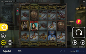 Serial slot by Nolimit City — bodycam-style horror reels with xNudge wild multipliers