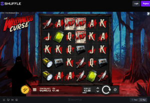 The Wildwood Curse slot — dark forest reels with sticky wilds and 2×2 cursed cluster