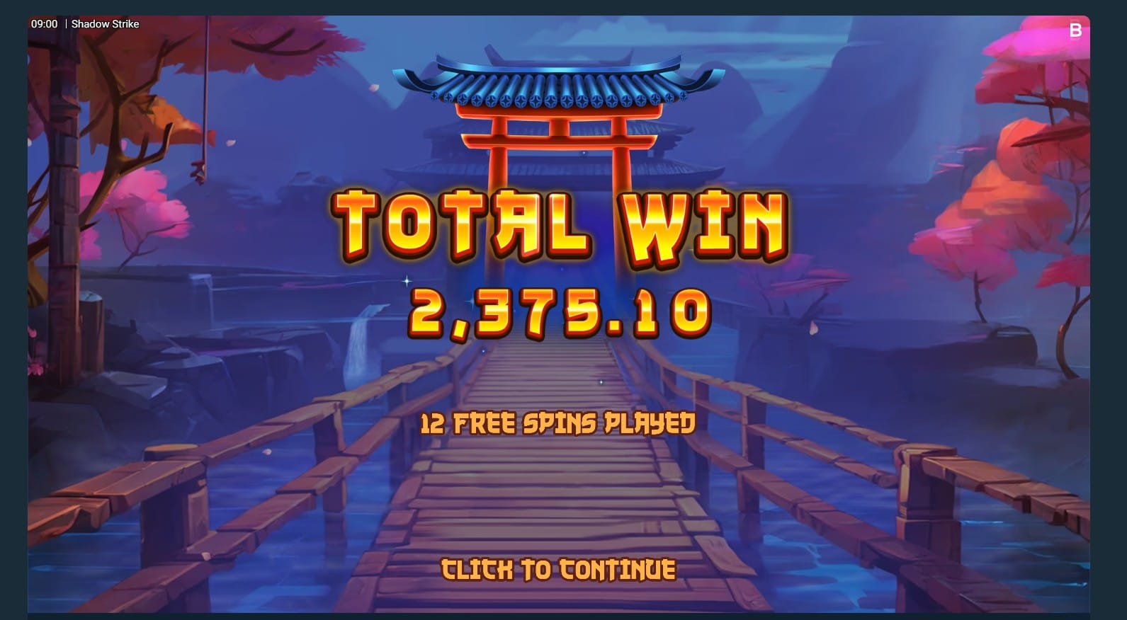 Shadow Strike Big Win