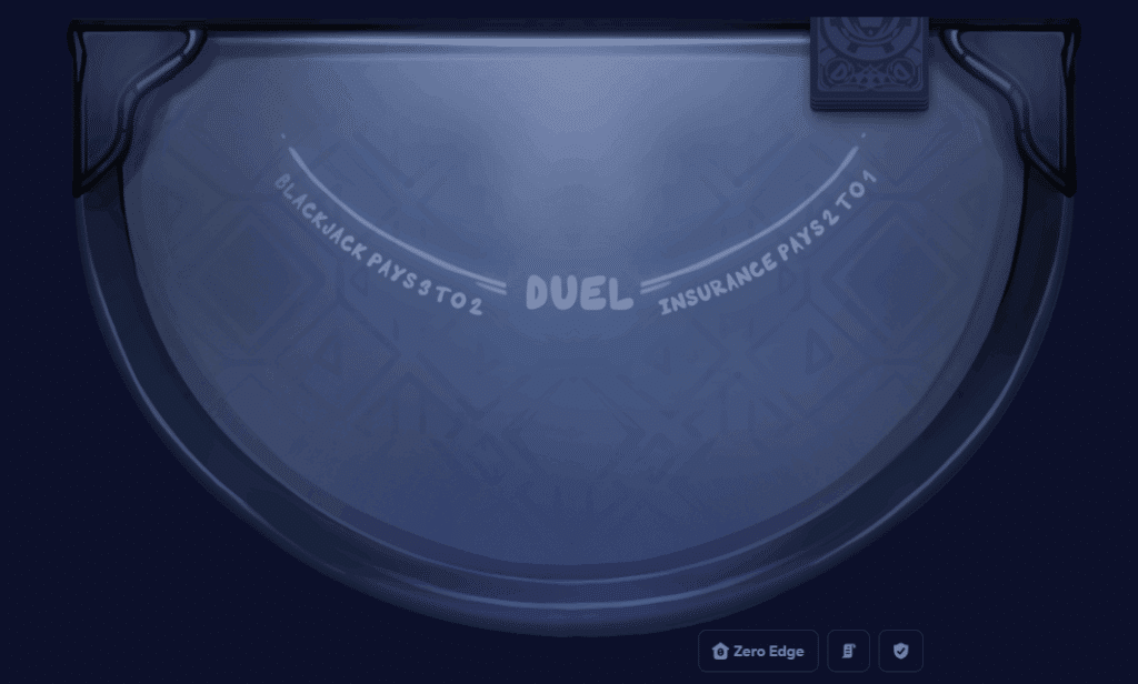 Duel Original Blackjack table.